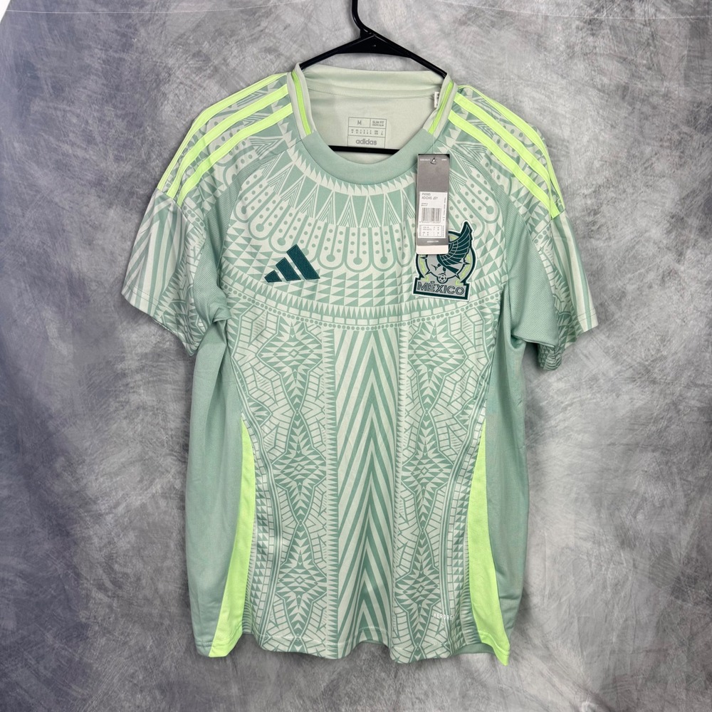 Adidas Mexico National Team 2024 Away Jersey Mens Medium Slim Fit P95985 Green
